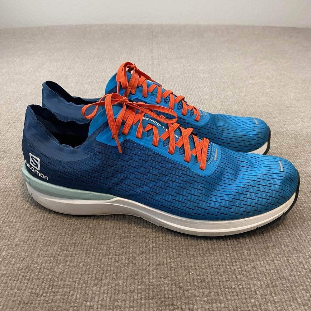 Salomon Sonic 3 Accelerate Shoes Mens Size 13 Blue Running Sneakers 409701